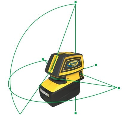 TRACCIATORE PUNTATORE SPECTRA LT52 RAGGIO VERDE