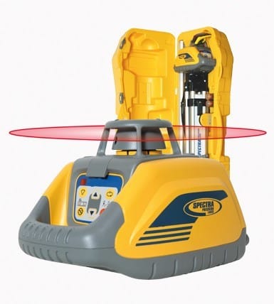 LIVELLO LASER SPEKTRA HV 101GC VALIGIA COMPLETA DI CAVALLETTO E STADIA - immagine 4